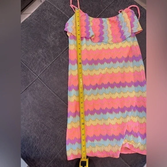 Lilly Pulitzer - Multicolor Zig Zag sleeveless Mini Dress Size Medium - Picture 13 of 15